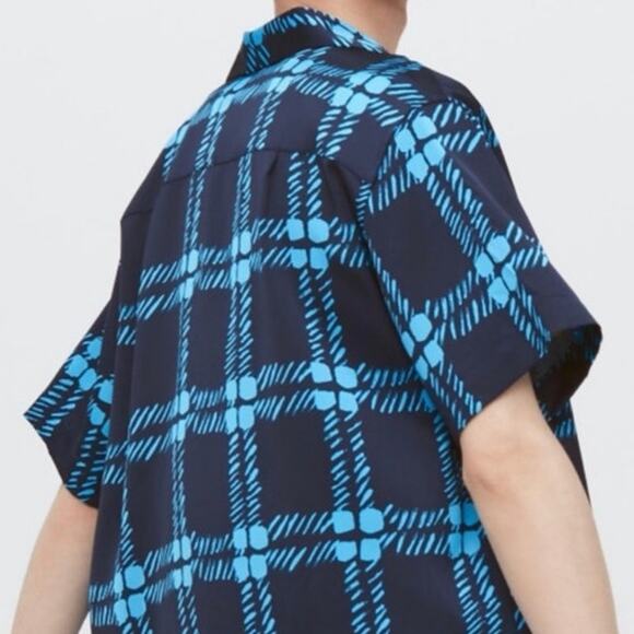 NEW‎ Marni Uniqlo Collaboration Oversized Open Collar Shirt Size Large - Picture 2 of 7
